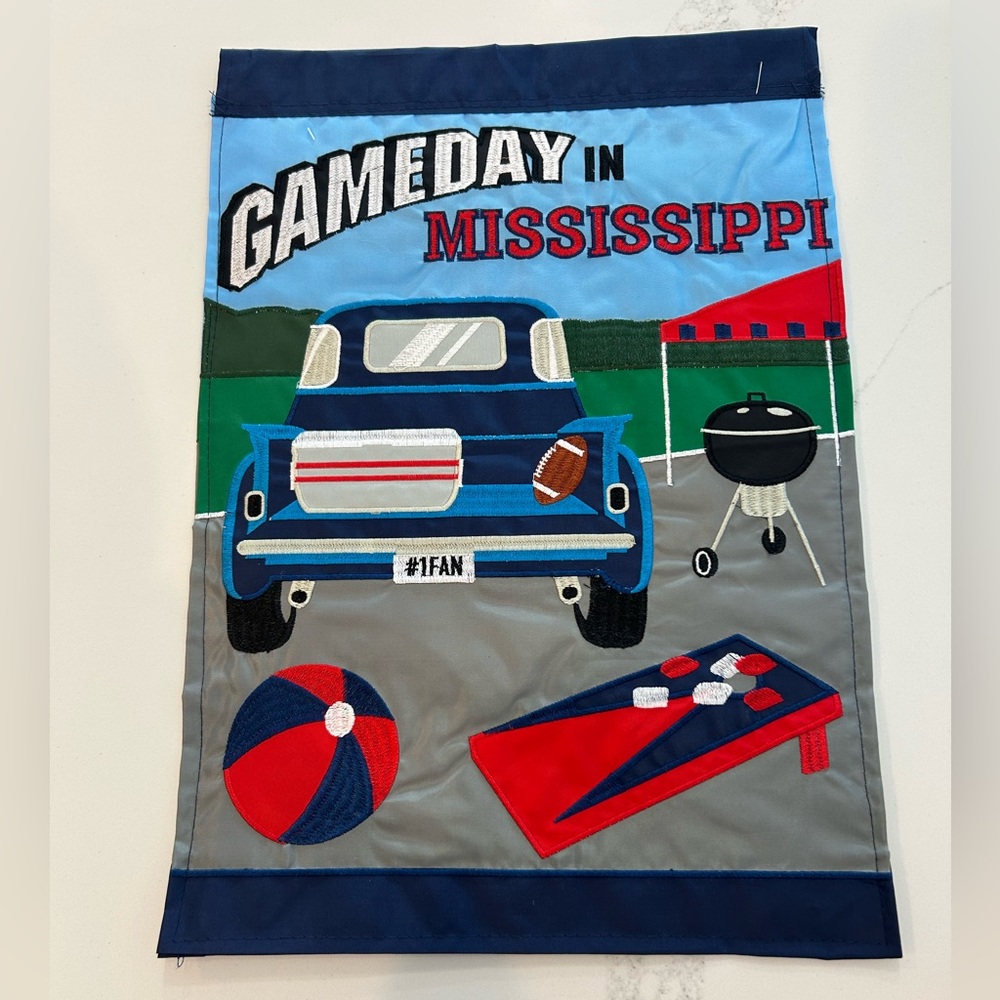 Gameday in Mississippi Decorative Garden Flag